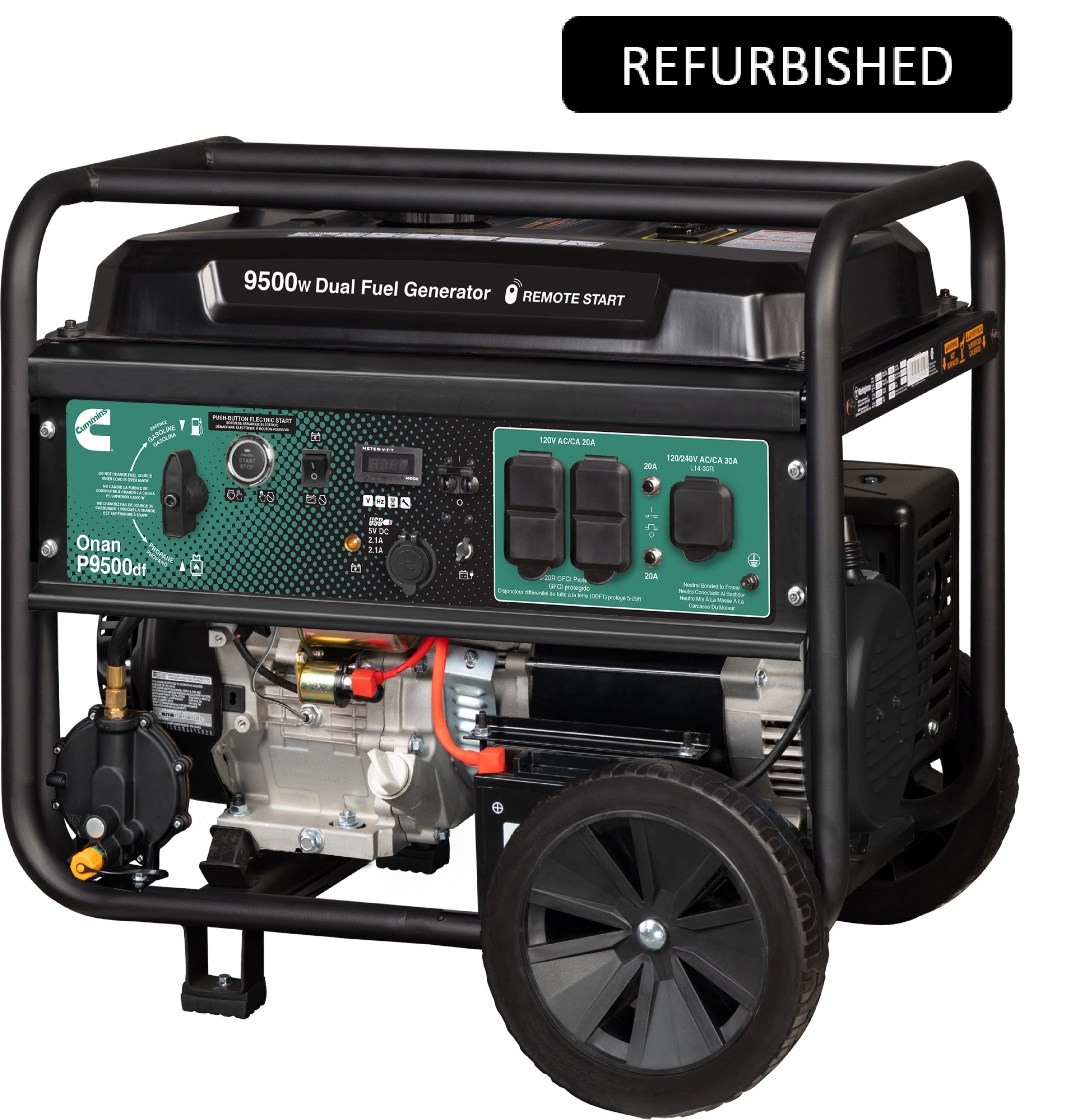 Refurbished Onan P9500df DualFuel Generator A058U967RF Shop Cummins