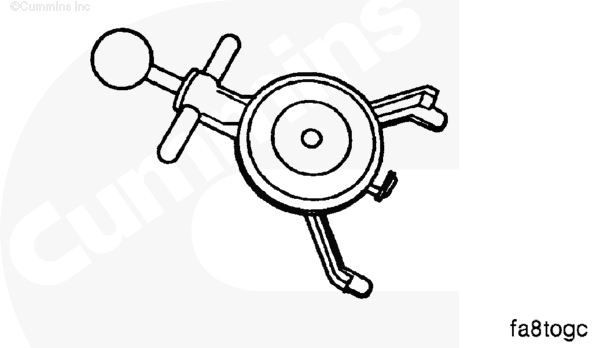 Belt tension gauge outlet tool