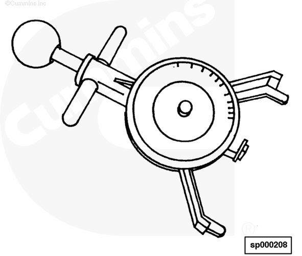 Cummins Belt Tension Gauge Tool ST1138. Click to expand image